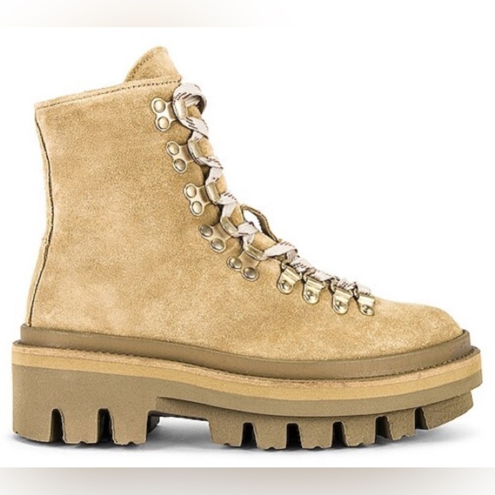 All Saints Wanda Shearling Bootie in Sand Brown size 40 or US 10. - Picture 2 of 10